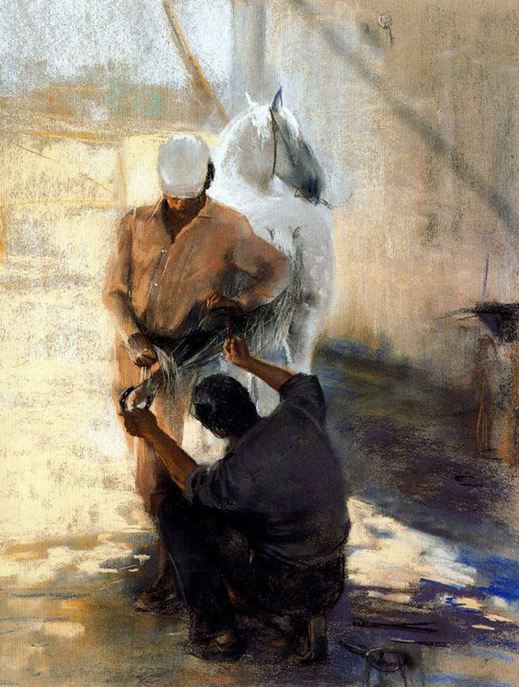 西班牙Cayetano de Arquer Buigas人物油画作品欣赏