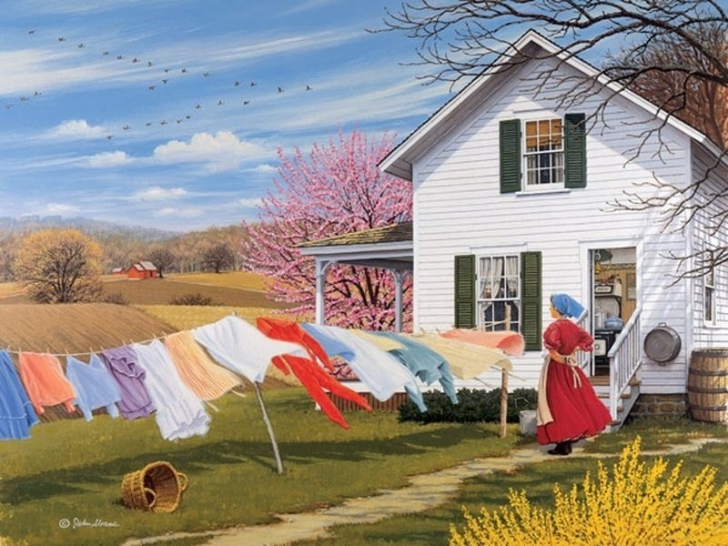 美国约翰·斯隆（John Sloan）风景油画作品欣赏