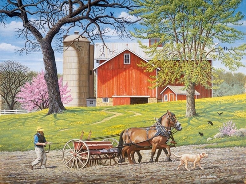 美国约翰·斯隆（John Sloan）风景油画作品欣赏