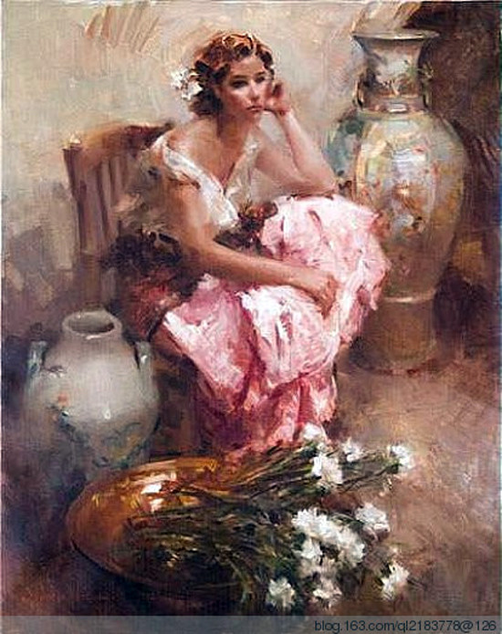 西班牙Nydia Lozano人物油画作品欣赏