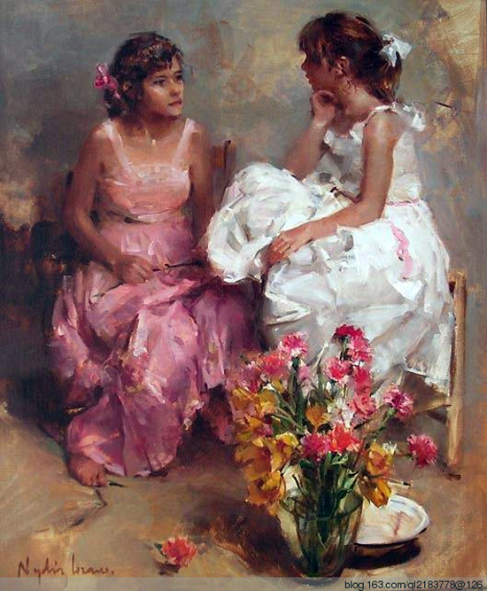 西班牙Nydia Lozano人物油画作品欣赏