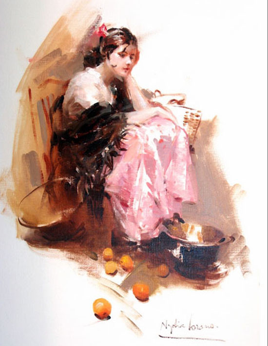 西班牙Nydia Lozano人物油画作品欣赏