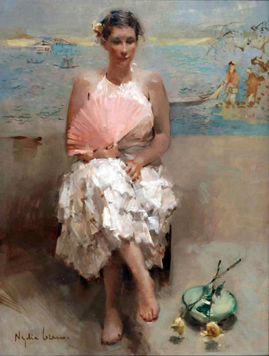 西班牙Nydia Lozano人物油画作品欣赏