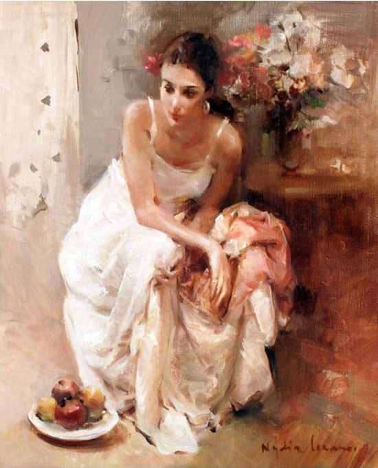 西班牙Nydia Lozano人物油画作品欣赏
