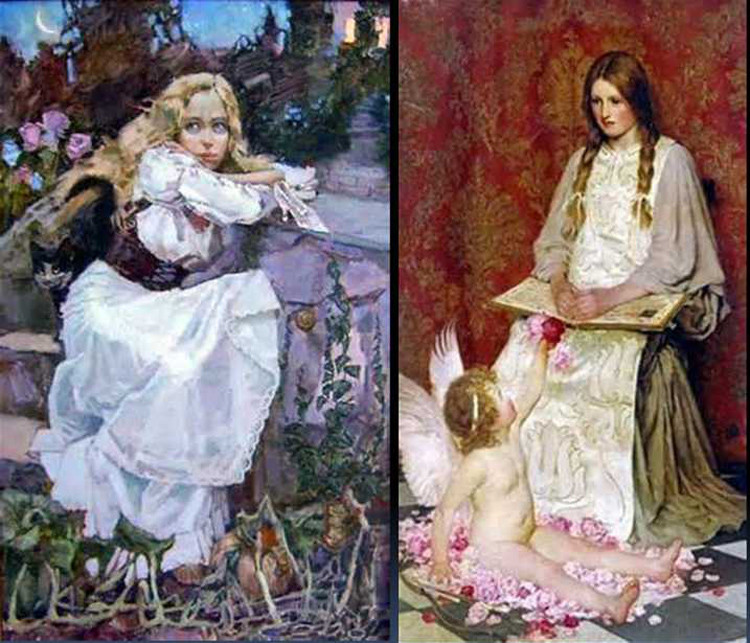 乌克兰grigorieva klimova油画人物作品