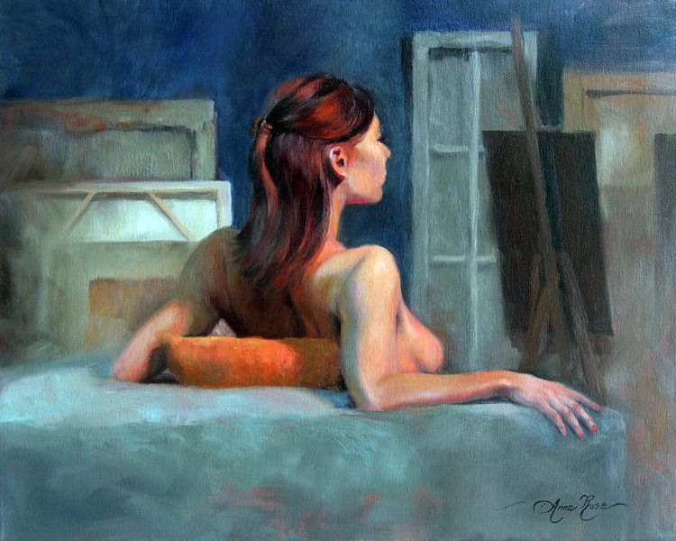 新西兰Anna Bain人物油画作品欣赏