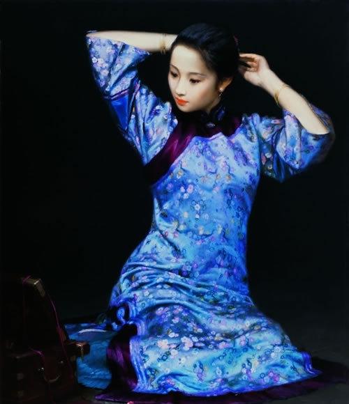 中国古典女性油画作品欣赏