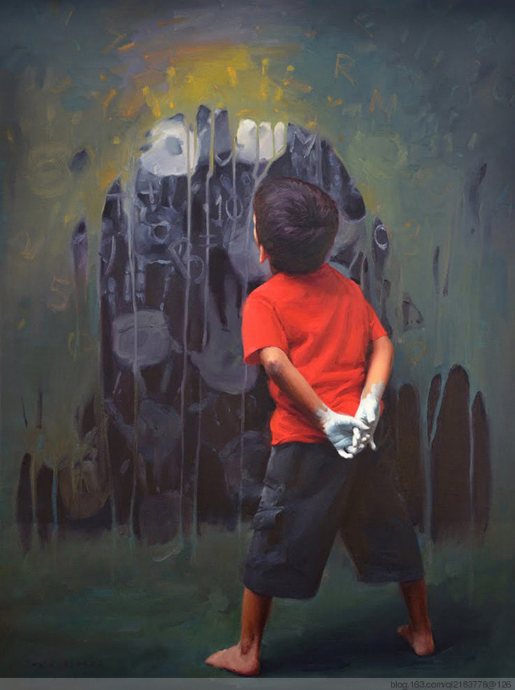 印度Pramod kurlekar人物油画作品欣赏