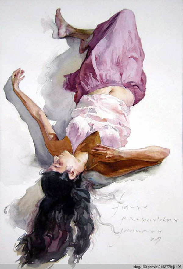 印度Pramod kurlekar人物油画作品欣赏