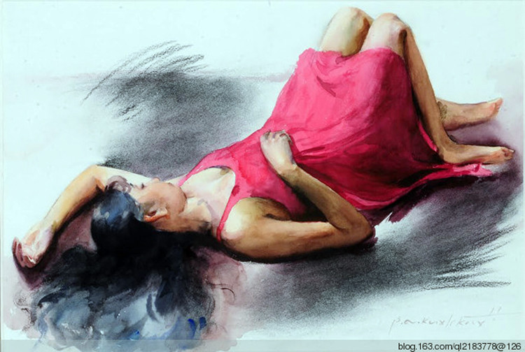 印度Pramod kurlekar人物油画作品欣赏