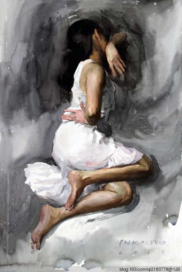 印度Pramod kurlekar人物油画作品欣赏
