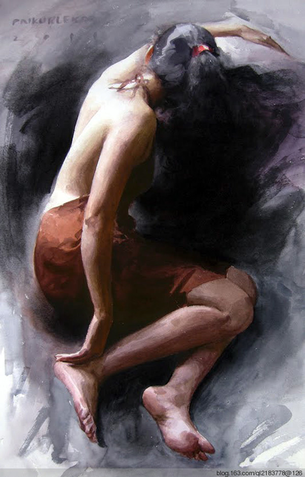 印度Pramod kurlekar人物油画作品欣赏