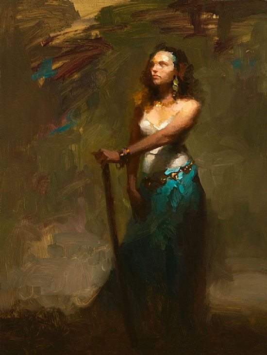美国Charles Young Walls人物油画作品欣赏
