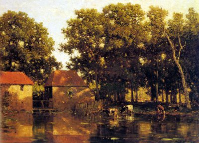 荷兰Willem Elisa Roelofs风景油画壁纸