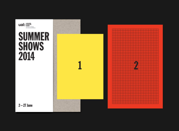 伦敦传媒学院Summer Shows环境指示&印刷物料设计