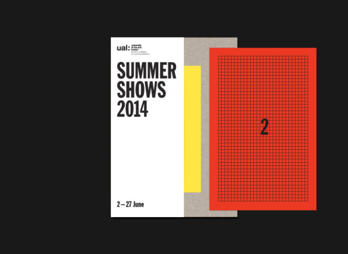 伦敦传媒学院Summer Shows环境指示&印刷物料设计