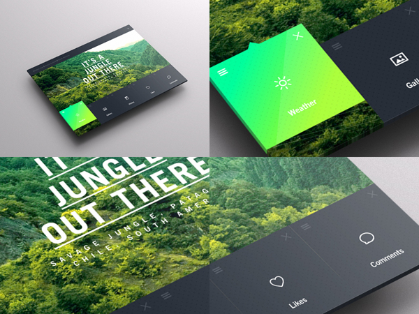 Weather Dashboard  Global Outlook UIUX平面设计作品