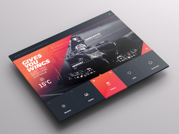 Weather Dashboard  Global Outlook UIUX平面设计作品