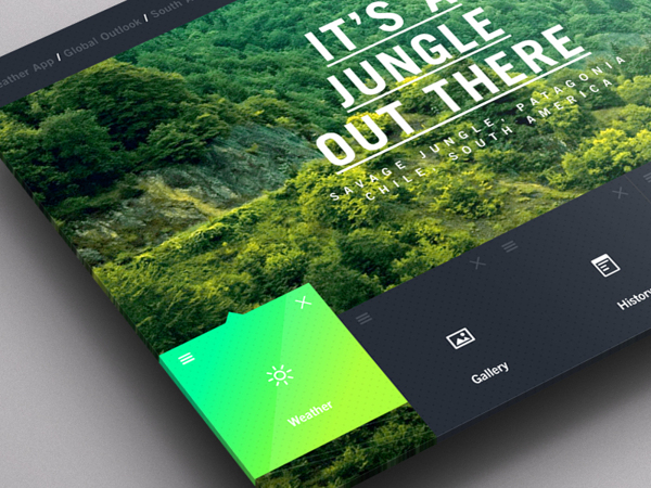 Weather Dashboard  Global Outlook UIUX平面设计作品