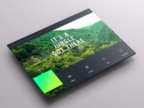 Weather Dashboard  Global Outlook UIUX平面设计作品