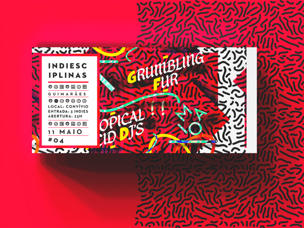 Indiesciplinas 独立音乐海报和网站平面设计作品欣赏