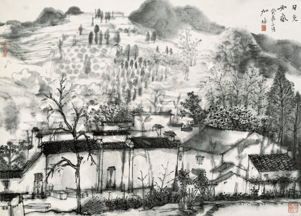 何加林国画作品欣赏二