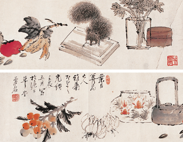 虚谷国画作品欣赏