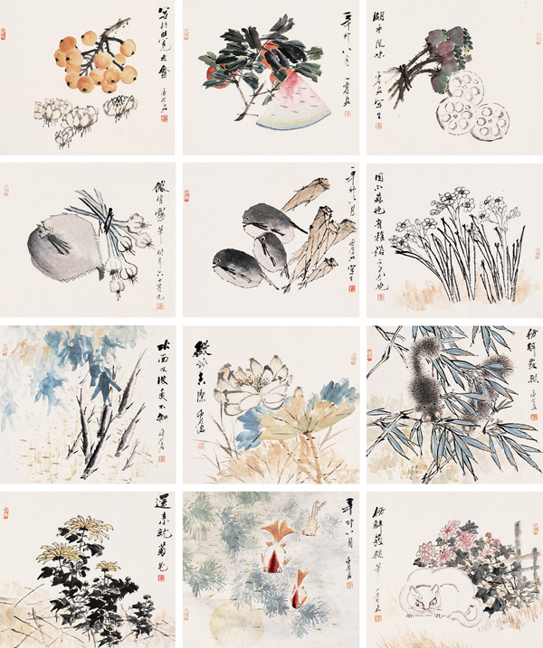 虚谷国画作品欣赏