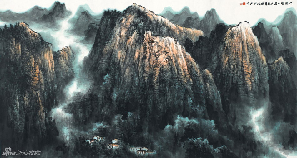 王焕波国画山水作品