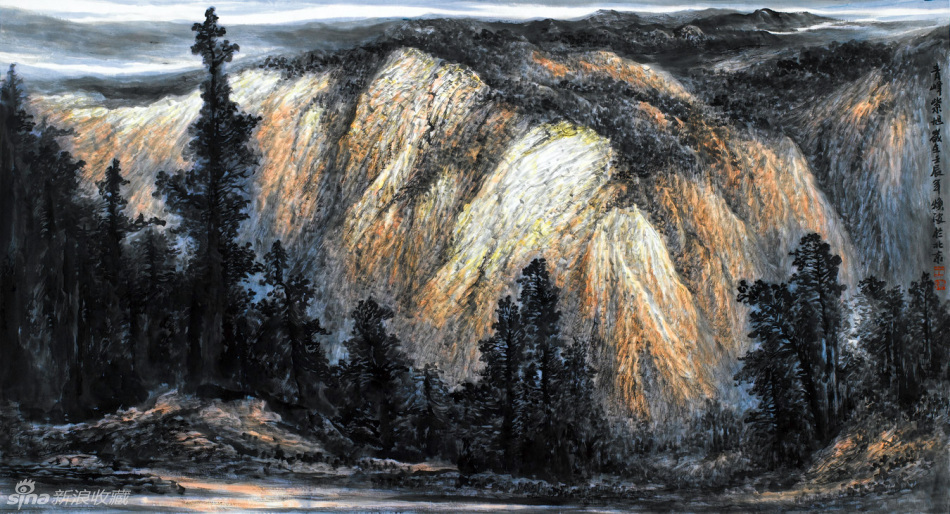 王焕波国画山水作品