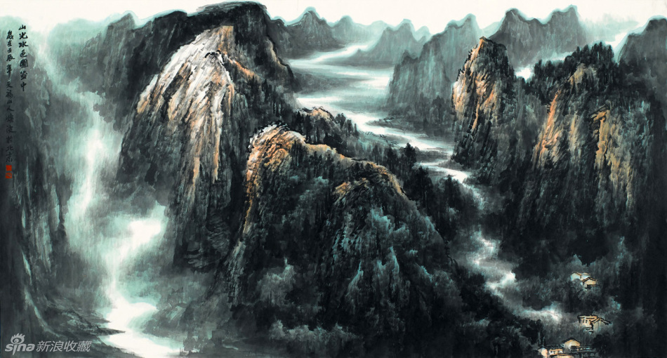 王焕波国画山水作品