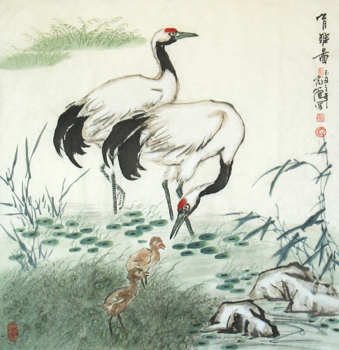 蔺高管国画花鸟作品