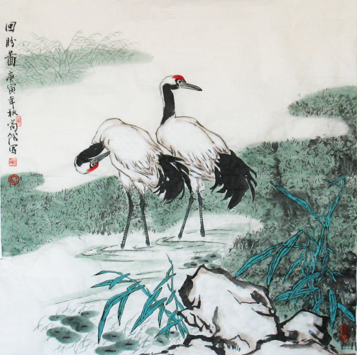 蔺高管国画花鸟作品
