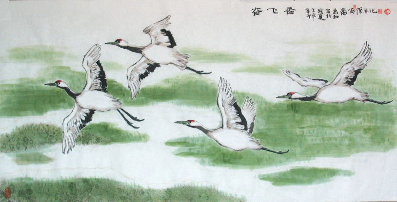 蔺高管国画花鸟作品