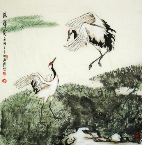 蔺高管国画花鸟作品