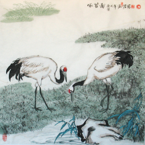 蔺高管国画花鸟作品