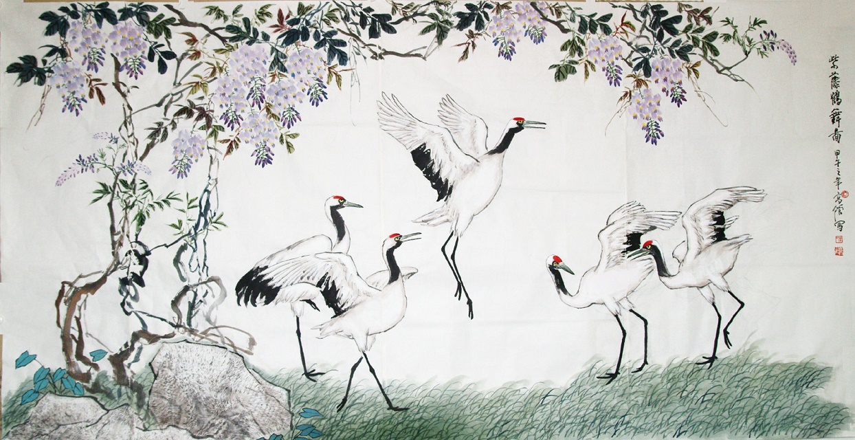 蔺高管国画花鸟作品
