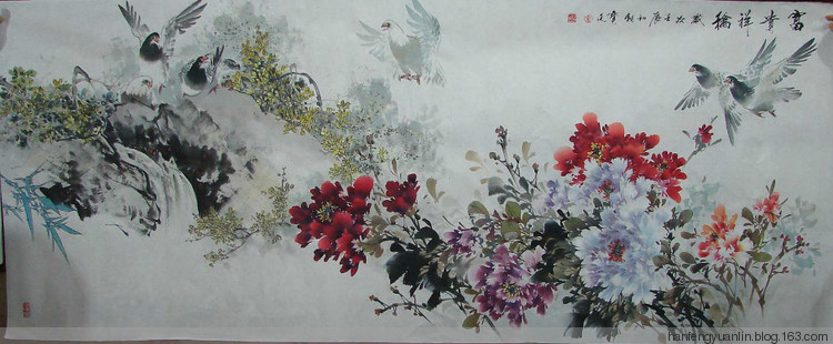 霍宝廷国画花鸟作品