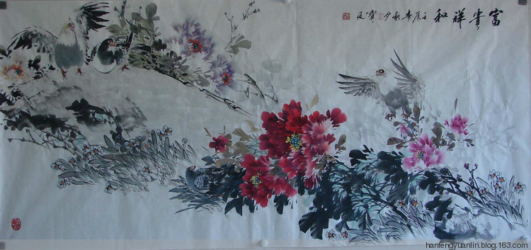 霍宝廷国画花鸟作品