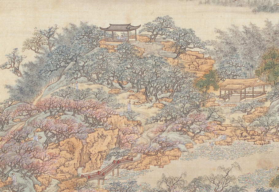 袁江国画山水:东园图卷