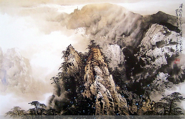 施云翔国画山水作品