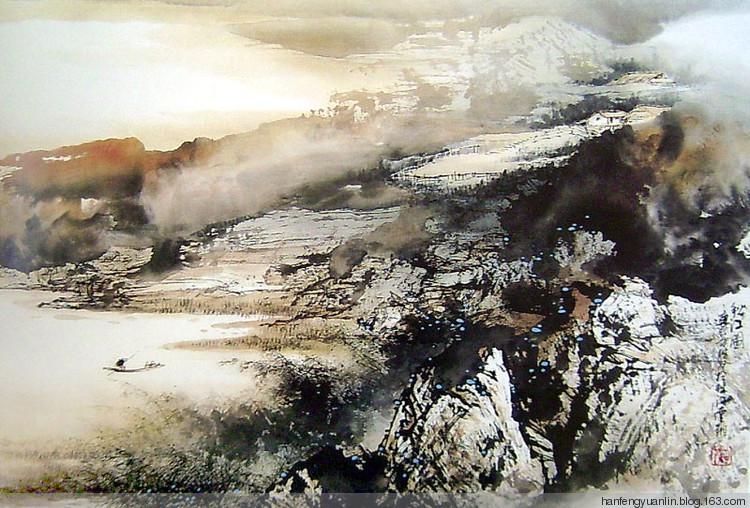 施云翔国画山水作品