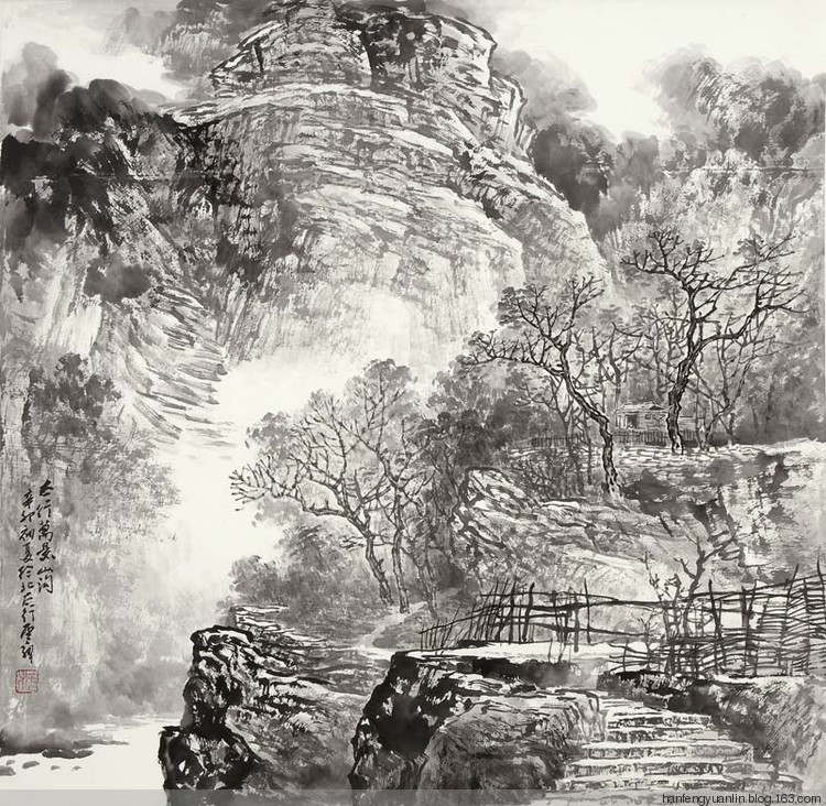 施云翔国画山水作品