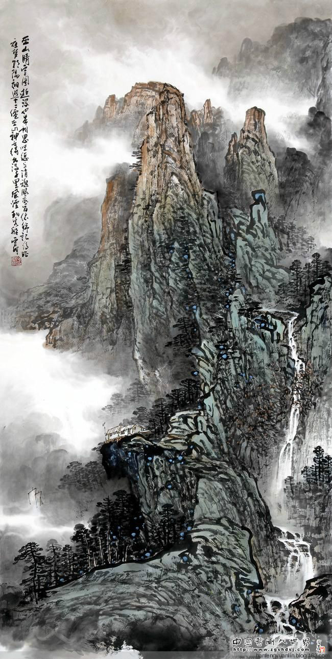施云翔国画山水作品