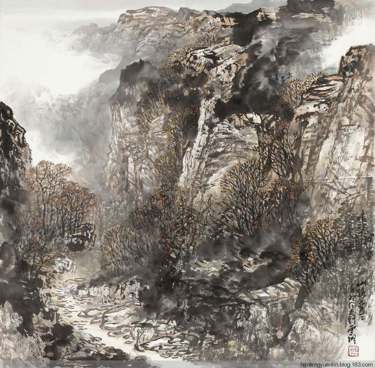 施云翔国画山水作品
