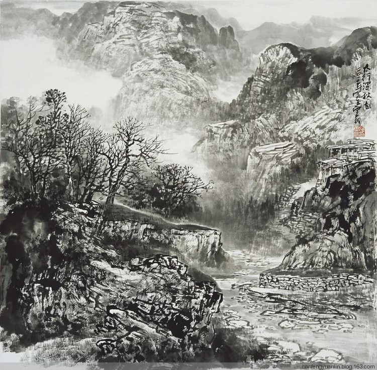 施云翔国画山水作品