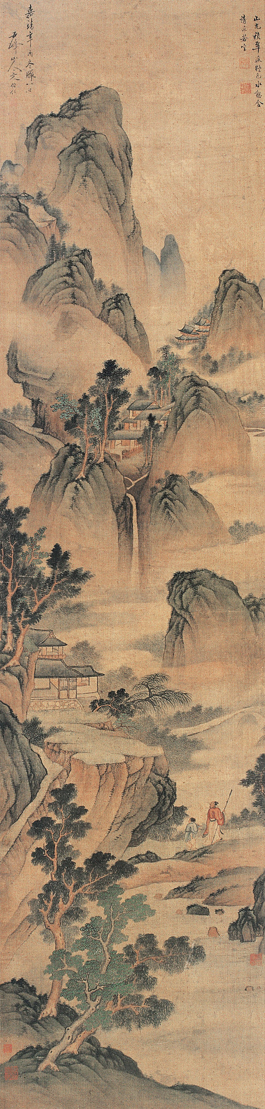 文伯仁国画山水作品