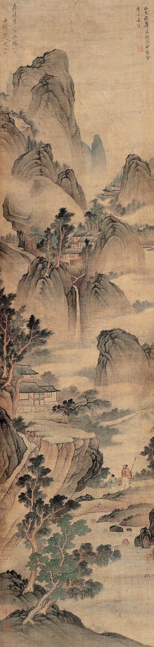 文伯仁国画山水作品