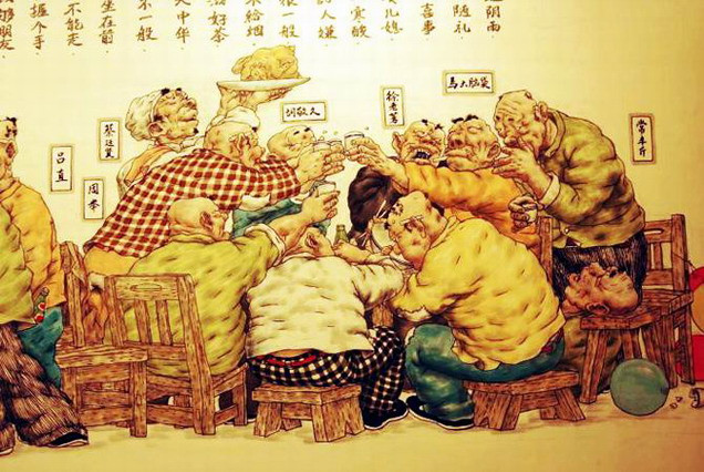 吴向东农村幽默风景画