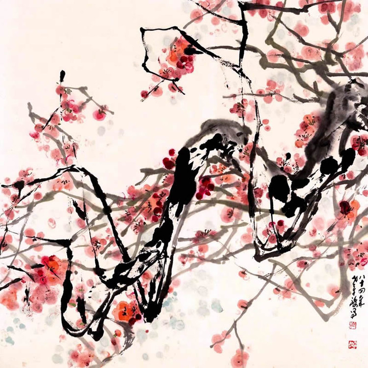 刘伯骏写意花鸟画